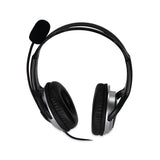 Spracht ZuM Binaural Over The Head Headset, Black/Silver (SPTZUMWDUSB2) Each