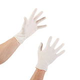 McKesson Confiderm® Exam Glove Medium NonSterile Latex Standard Cuff Length Textured Fingertips Ivory Not Rated (921593_BX) 100/BX