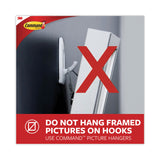 Command™ Small Wire Hooks, Small, Plastic/Metal, Clear, 0.5 lb Capacity, Clear, 15 Hooks and 20 Strips/Pack (MMM17067CLR15NA) Pack of 15