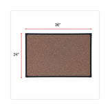 Universal® Tech Cork Board, 36 x 24, Brown Surface, Black Plastic Frame (UNV43022) Each