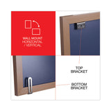 Universal® Deluxe Melamine Dry Erase Board, 96 x 48, Melamine White Surface, Oak Fiberboard Frame (UNV43620) Each