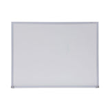Universal® Melamine Dry Erase Board with Aluminum Frame, 24 x 18, White Surface, Anodized Aluminum Frame (UNV43622) Each