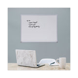 Universal® Melamine Dry Erase Board with Aluminum Frame, 24 x 18, White Surface, Anodized Aluminum Frame (UNV43622) Each