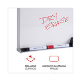 Universal® Melamine Dry Erase Board with Aluminum Frame, 48 x 36, White Surface, Anodized Aluminum Frame (UNV43624) Each