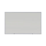 Universal® Deluxe Melamine Dry Erase Board, 60 x 36, Melamine White Surface, Silver Anodized Aluminum Frame (UNV43625) Each