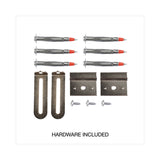 Universal® Deluxe Melamine Dry Erase Board, 96 x 48, Melamine White Surface, Silver Anodized Aluminum Frame (UNV43627) Each