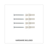 Universal® Design Series Deluxe Dry Erase Board, 48 x 36, White Surface, Black Anodized Aluminum Frame (UNV43629) Each