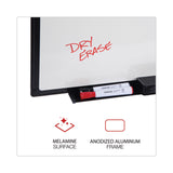 Universal® Design Series Deluxe Dry Erase Board, 24 x 18, White Surface, Black Anodized Aluminum Frame (UNV43630) Each