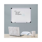 Universal® Modern Melamine Dry Erase Board with Aluminum Frame, 24 x 18, White Surface (UNV43722) Each
