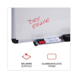 Universal® Modern Melamine Dry Erase Board with Aluminum Frame, 48 x 36, White Surface (UNV43724) Each