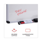 Universal® Modern Melamine Dry Erase Board with Aluminum Frame, 72 x 48, White Surface (UNV43725) Each