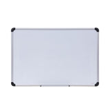 Universal® Magnetic Steel Dry Erase Marker Board, 36 x 24, White Surface, Aluminum/Plastic Frame (UNV43733) Each
