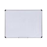 Universal® Magnetic Steel Dry Erase Marker Board, 48 x 36, White Surface, Aluminum/Plastic Frame (UNV43734) Each