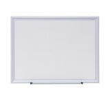 Universal® Deluxe Melamine Dry Erase Board, 24 x 18, Melamine White Surface, Silver Aluminum Frame (UNV44618) Each