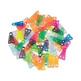 GEM® Plastic Paper Clips, Medium, Smooth, Assorted Colors, 500/Box (GEMPC0300) Box of 500