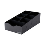 Vertiflex® Commercial Grade Condiment Caddy, 7 Compartments, 8.75 x 16 x 5.25, Black (VRTVFCC169) Each