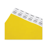 Advantus Crowd Management Wristbands, Sequentially Numbered, 9.75" x 0.75", Neon Yellow,500/Pack (AVT91123) Pack of 500
