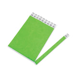 Advantus Crowd Management Wristbands, Sequentially Numbered, 9.75" x 0.75", Neon Green, 500/Pack (AVT91122) Pack of 500