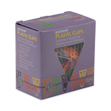GEM® Plastic Paper Clips, Medium, Smooth, Assorted Colors, 500/Box (GEMPC0300) Box of 500