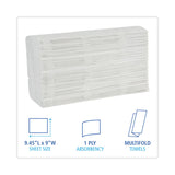 Boardwalk® Multifold Paper Towels, 1-Ply, 9 x 9.45, White, 250 Towels/Pack, 16 Packs/Carton (BWK6200) Case of 4000