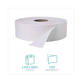 Windsoft® Jumbo Roll Bath Tissue, Septic Safe, 2 Ply, White, 3.4" x 1,000 ft, 12 Rolls/Carton (WIN202) Case of 12