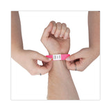 Advantus Crowd Management Wristbands, Sequentially Numbered, 9.75" x 0.75", Neon Pink, 500/Pack (AVT91121) Pack of 500