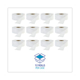 Boardwalk® JRT Jr. Bath Tissue, Jumbo, Septic Safe, 1-Ply, White, 3.3" x 2,000 ft, 12/Carton (BWK6101) Case of 12