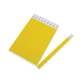 Advantus Crowd Management Wristbands, Sequentially Numbered, 9.75" x 0.75", Neon Yellow,500/Pack (AVT91123) Pack of 500
