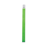 Advantus Crowd Management Wristbands, Sequentially Numbered, 9.75" x 0.75", Neon Green, 500/Pack (AVT91122) Pack of 500