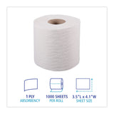 Boardwalk® 1-Ply Toilet Tissue, Septic Safe, White, 1,000 Sheets, 96 Rolls/Carton (BWK6170B) Case of 96