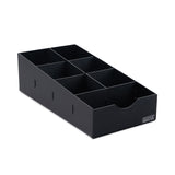 Vertiflex® Commercial Grade Condiment Caddy, 7 Compartments, 8.75 x 16 x 5.25, Black (VRTVFCC169) Each