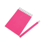 Advantus Crowd Management Wristbands, Sequentially Numbered, 9.75" x 0.75", Neon Pink, 500/Pack (AVT91121) Pack of 500
