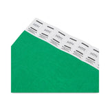 Advantus Crowd Management Wristbands, Sequentially Numbered, 10" x 0.75", Green, 100/Pack (AVT75443) Pack of 100
