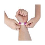 Advantus Crowd Management Wristbands, Sequentially Numbered, 9.75" x 0.75", Purple, 100/Pack (AVT75440) Pack of 100