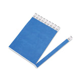 Advantus Crowd Management Wristbands, Sequentially Numbered, 10" x 0.75", Blue, 100/Pack (AVT75442) Pack of 100