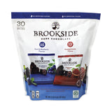 BROOKSIDE Dark Chocolate Fruit, Acai Blueberry and Pomegranate, 30 Pouches/Carton, Ships in 1-3 Business Days (GRR22001031) Each