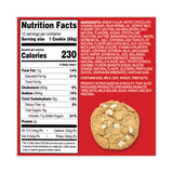 Mrs. Fields® White Chunk Macadamia Cookies, 2.1 oz, Individually Wrapped Pack, White Chocolate, 12/Carton, Ships in 1-3 Business Days (GRR20900470) Each