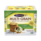 Crunchmaster® 5-Seed Multi-Grain Crunchy Oven Baked Crackers, Whole Wheat, 10 oz Bag, 2 Bags/Box, Ships in 1-3 Business Days (GRR22000757) Each