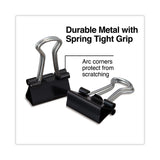 Universal® Binder Clips, Mini, Black/Silver, 12/Box (UNV10199) 1 Dozen