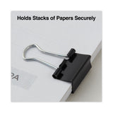 Universal® Binder Clips, Mini, Black/Silver, 12/Box (UNV10199) 1 Dozen