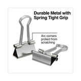 Universal® Binder Clips with Storage Tub, Small, Silver, 40/Pack (UNV11240) Pack of 40