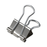 Universal® Binder Clips with Storage Tub, Small, Silver, 40/Pack (UNV11240) Pack of 40