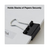 Universal® Binder Clips with Storage Tub, Mini, Black/Silver, 60/Pack (UNV11060) Pack of 60