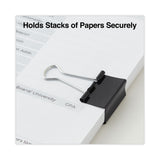 Universal® Binder Clip Zip-Seal Bag Value Pack, Medium, Black/Silver, 36/Pack (UNV10210VP) Pack of 36
