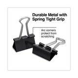 Universal® Binder Clip Zip-Seal Bag Value Pack, Medium, Black/Silver, 36/Pack (UNV10210VP) Pack of 36