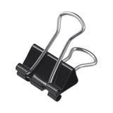 Universal® Binder Clip Zip-Seal Bag Value Pack, Medium, Black/Silver, 36/Pack (UNV10210VP) Pack of 36