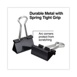 Universal® Binder Clips, Medium, Black/Silver, 12/Box (UNV10210) Pack of 12