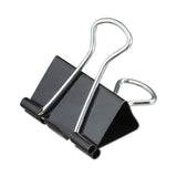 Universal® Binder Clips, Medium, Black/Silver, 12/Box (UNV10210) Pack of 12