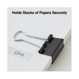 Universal® Binder Clips, Small, Black/Silver, 12/Box (UNV10200) Pack of 12