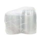 Dart® Tamper-Resistant, Tamper-Evident Bowls with Flat Lid, 48 oz, 8.9" Diameter x 2.8"h, Clear, Plastic, 100/Carton (DCCCTR48BF) Case of 100